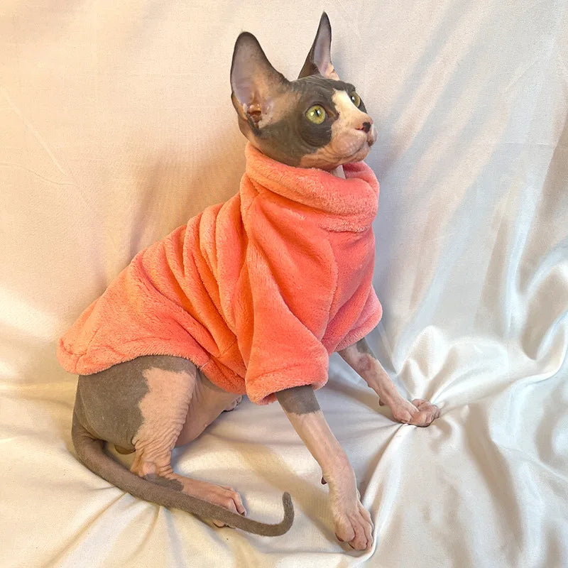 Roupas Confortáveis para Gatos Sphynx - Moletom e Casaco para Animais de Estimação