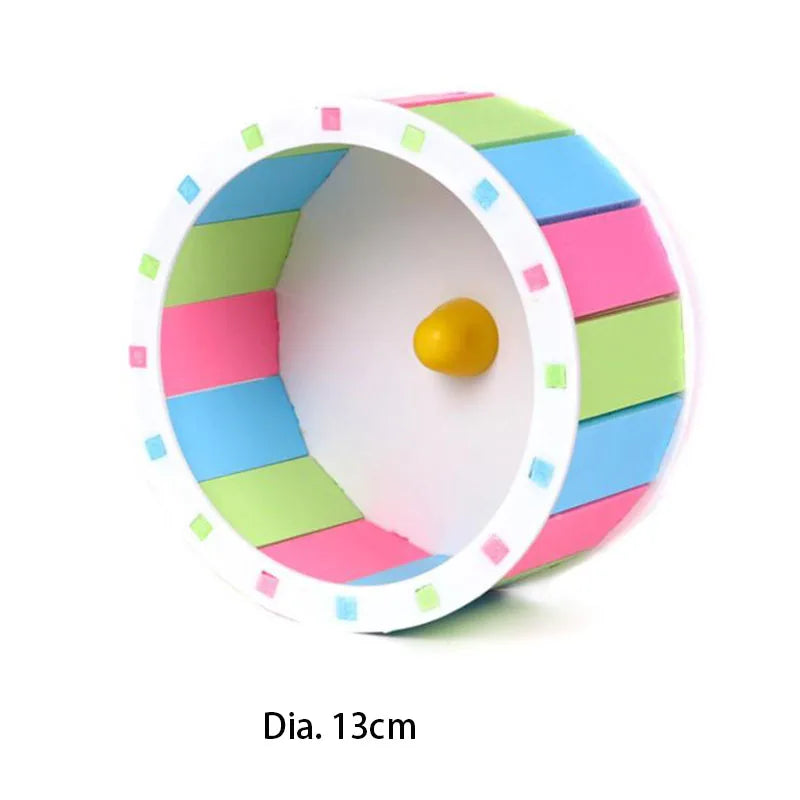 Roda de Exercício Silenciosa para Hamster - Brinquedo Ideal para Pequenos Animais de Estimação