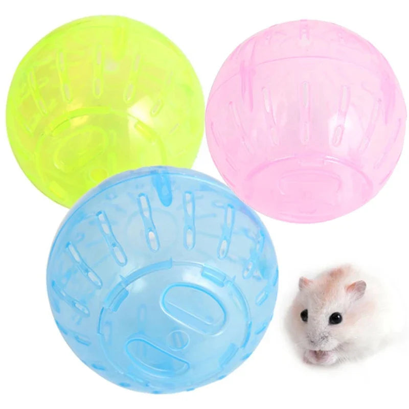 Bolinha de Exercício Silenciosa para Hamster - Roda Plástica para Pequenos Animais