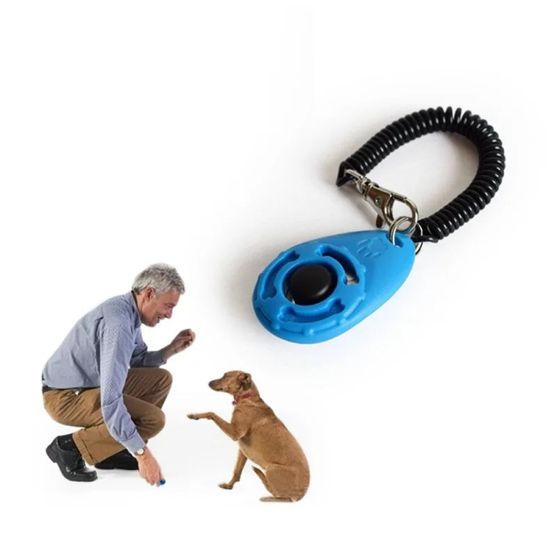 Clicker de Treinamento para Cães e Gatos com Alça Ajustável - Auxiliar de Comandos e Repelente Sonoro