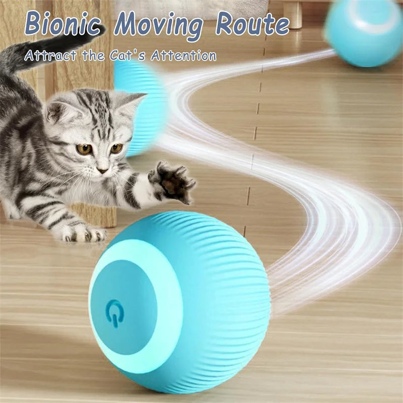 Bola Interativa para Pets: Brinquedo Eletrônico Automático para Cachorros e Gatos