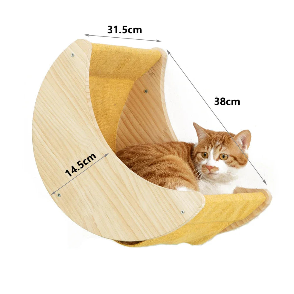 Conjunto de Prateleiras para Gatos com Escadas e Poste de Arranhar