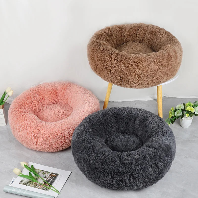 Ninho de Inverno para Gatos e Cães - Cama Pet Quente e Lavável, Design Atraente