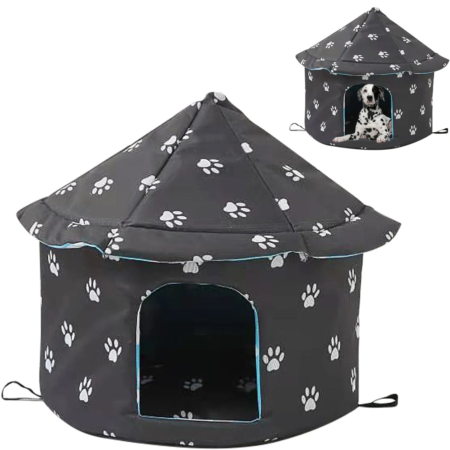 Casinha para Pets Dobrável, Aconchegante e Impermeável - Refúgio Ideal para Cães e Gatos