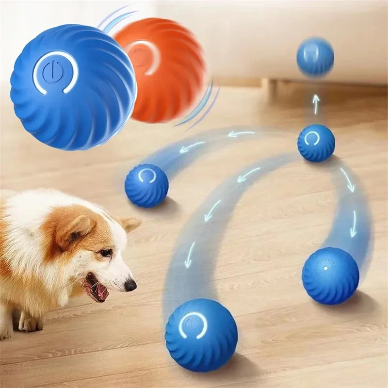 Bola Interativa para Pets: Brinquedo Eletrônico Automático para Cachorros e Gatos