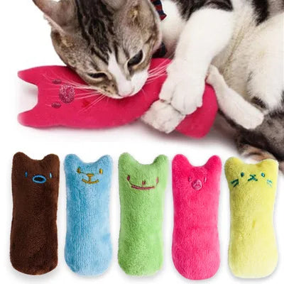 Brinquedo Interativo de Catnip para Gatos - Pelúcia Engraçada para Mordida e Brincadeiras