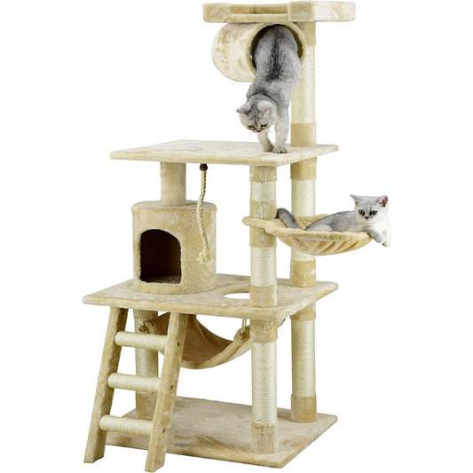 Torre de Diversão para Gatos - Brinquedo Interativo com Arranhador