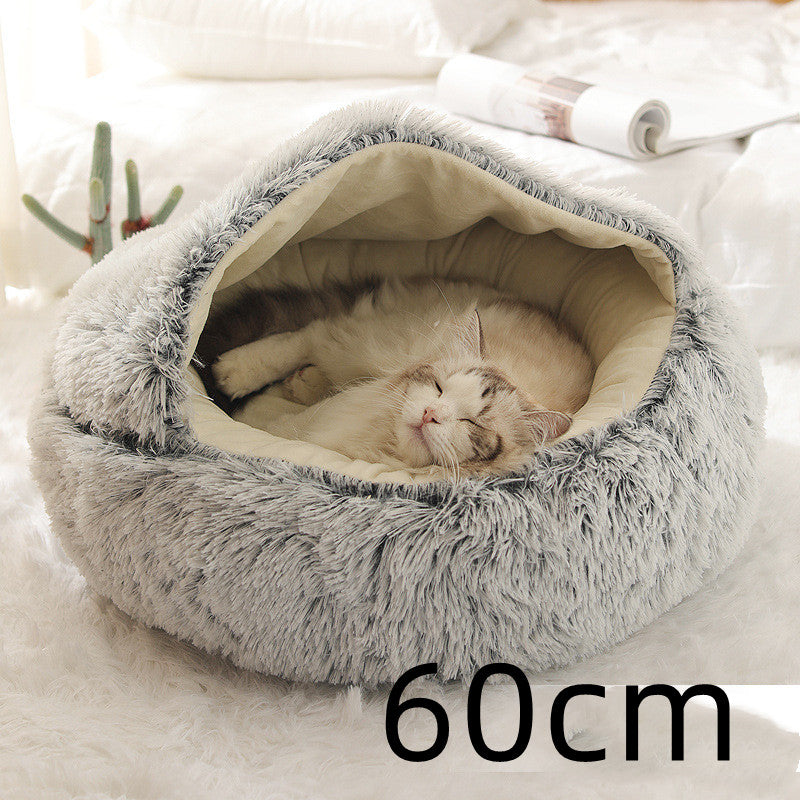 Cama Térmica 2 em 1 para Gatos - Aconchego e Conforto no Inverno