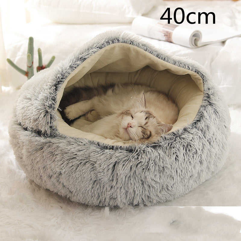 Cama Térmica 2 em 1 para Gatos - Aconchego e Conforto no Inverno