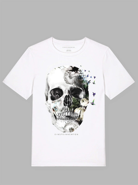 Camiseta de Algodão Orgânico Bird Skull Bolt