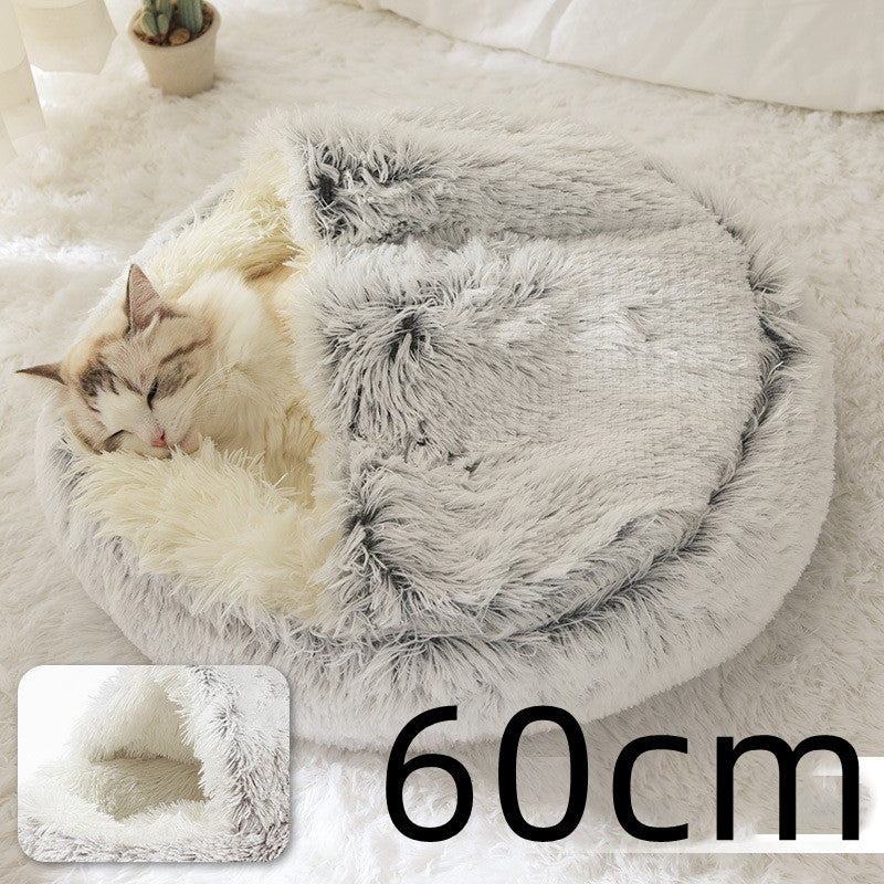 Cama Térmica 2 em 1 para Gatos - Aconchego e Conforto no Inverno