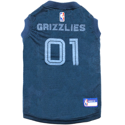 Jersey de Malha para Cães e Gatos - Estilo Basquete Memphis Grizzlies