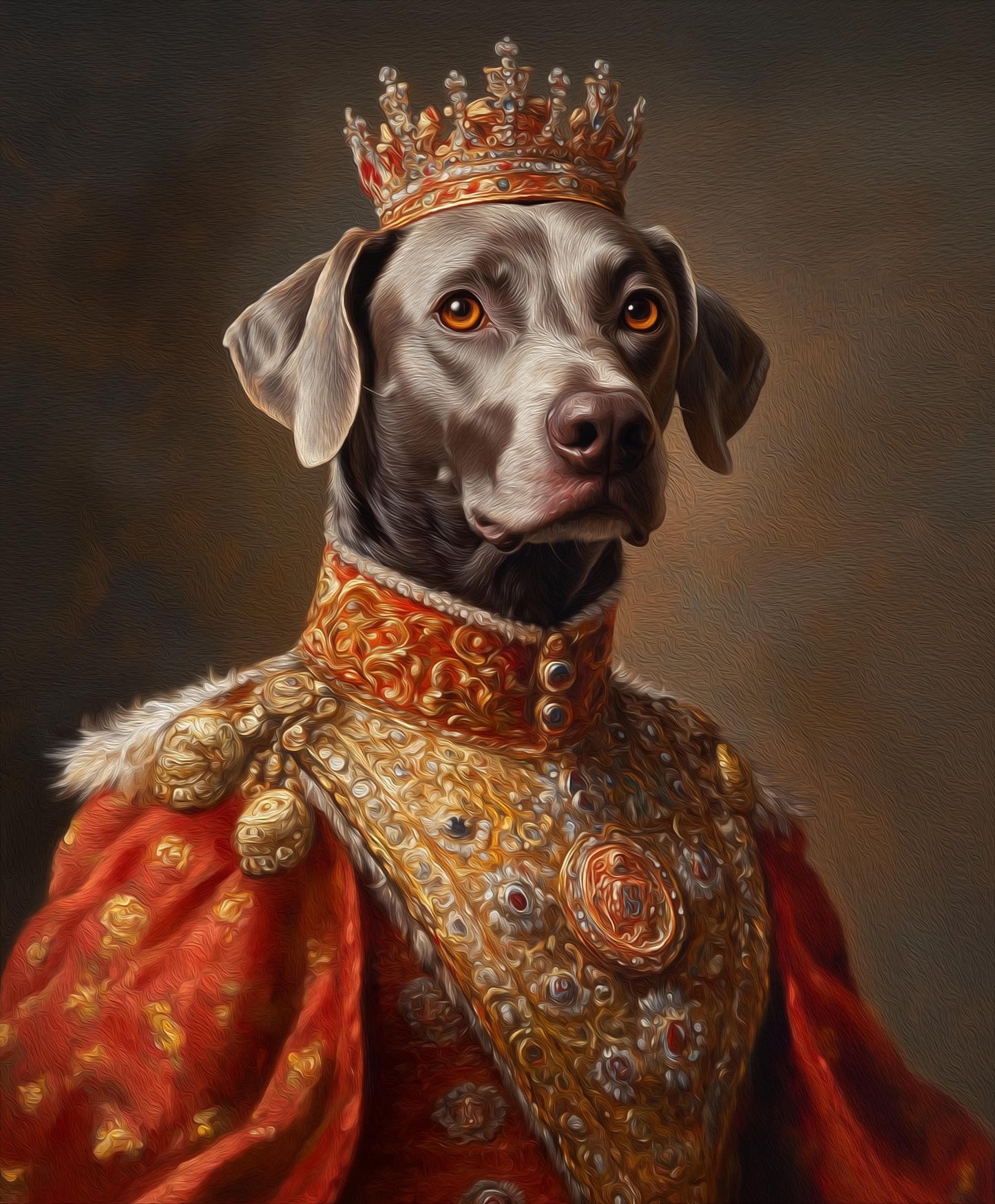 Retrato Real Personalizado para Pets – Pintura a Óleo em Tela | Alta Qualidade, Moderno, Durável, Confortável