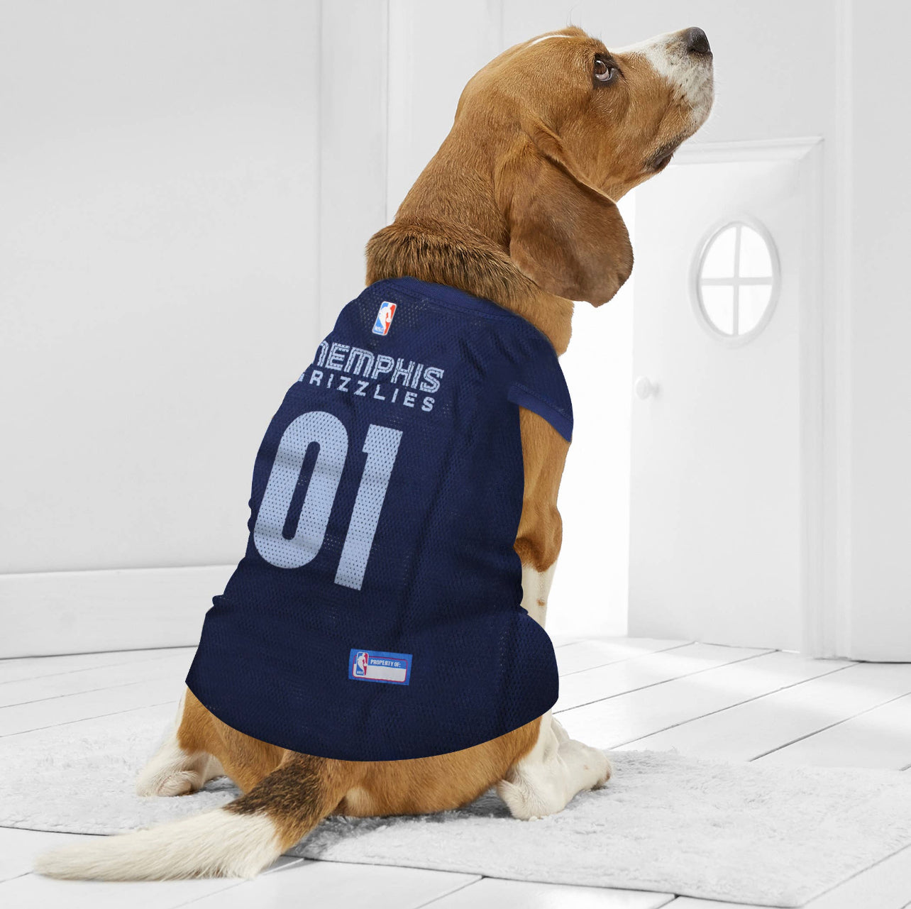 Jersey de Malha para Cães e Gatos - Estilo Basquete Memphis Grizzlies